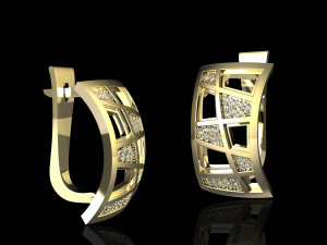 earrings with blanks 3Dプリントモデル