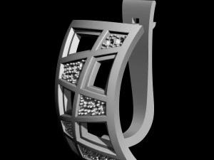 earrings with blanks 3D Print Model