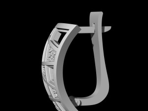 earrings with blanks 3D 打印模型