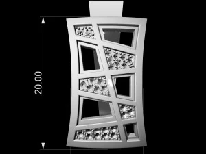 earrings with blanks 3D Print Model