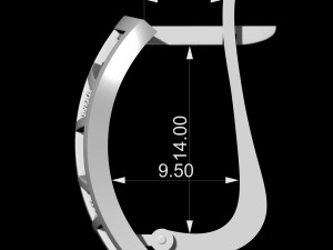 earrings with blanks 3D 打印模型