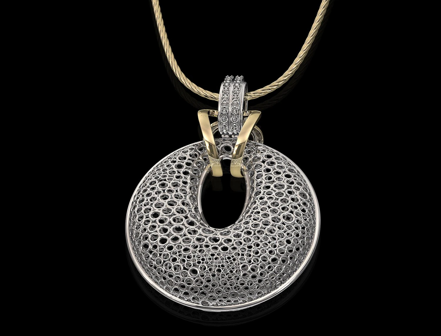 small rings pendant 3D Print Model .c4d .max .obj .3ds .fbx .stl .blend 