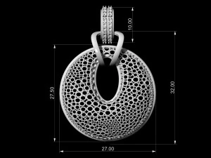small rings pendant 3D Print Model