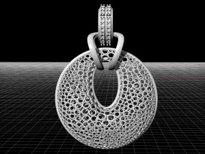 small rings pendant 3Dプリントモデル