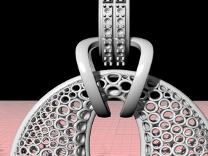 small rings pendant 3Dプリントモデル