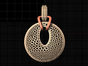 small rings pendant 3Dプリントモデル