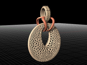 small rings pendant 3Dプリントモデル