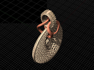 small rings pendant 3Dプリントモデル