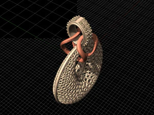 small rings pendant 3D Print Model