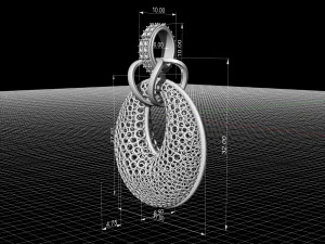 small rings pendant 3D Print Model