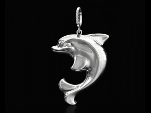 dolphin pendant 3Dプリントモデル