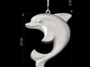 dolphin pendant 3D Print Model