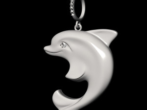 dolphin pendant Model Cetak 3D