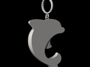dolphin pendant Model Cetak 3D