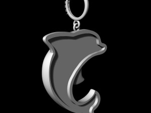 dolphin pendant Model Cetak 3D