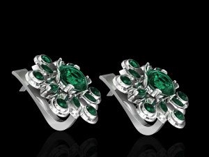flower spinner earrings 3D Print Model