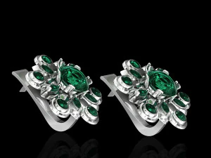 flower spinner earrings 3D Print Model
