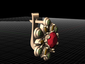 flower spinner earrings 3D Print Model