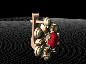 flower spinner earrings 3D Print Model