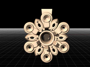 flower spinner earrings 3D Print Model