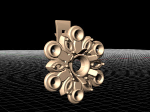 flower spinner earrings 3D Print Model
