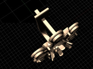 flower spinner earrings 3D Print Model