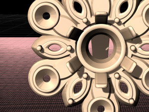flower spinner earrings 3D Print Model