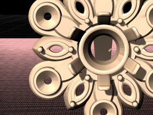 flower spinner earrings 3D Print Model
