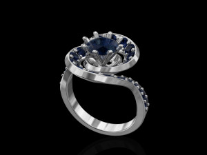 twisted ring 3D 프린트 모델