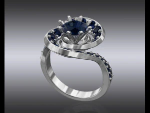 twisted ring 3D Print Model