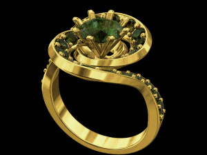 twisted ring 3D Print Model