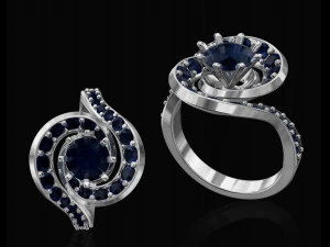 twisted ring 3D Print Model