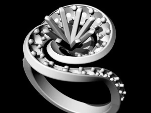 twisted ring 3D Print Model
