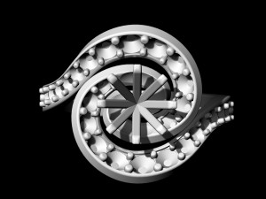 twisted ring 3D-Druckmodell