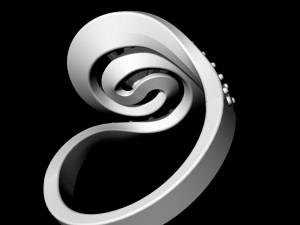 twisted ring 3D-Druckmodell