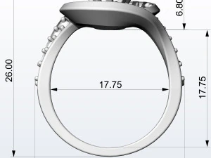 twisted ring 3D Print Model