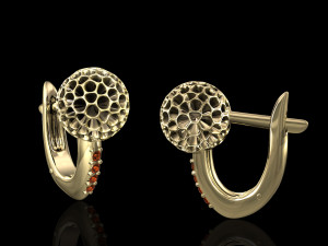 christmas ball earrings 3D Baskı Modeli