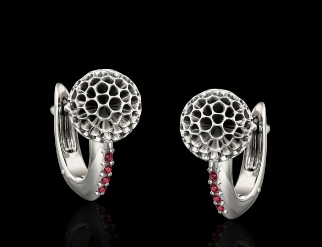 christmas ball earrings 3D Baskı Modeli .c4d .max .obj .3ds .fbx .stl .blend