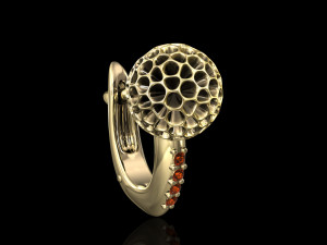 christmas ball earrings 3D Baskı Modeli