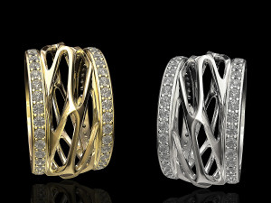 parametric wedding ring with diamond 3D Принт Модель