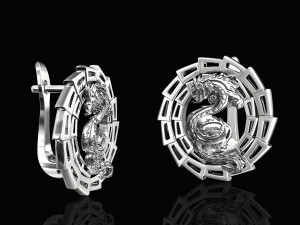 dragon earrings 3D Принт Модель