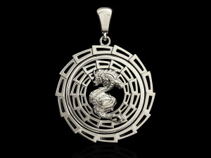 liontin naga Model Cetak 3D