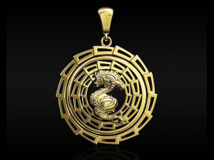 dragon pendant 3D प्रिंट मॉडल