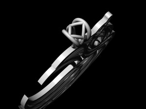 swan pendant Model Cetak 3D