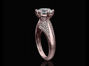 central stone ring 3D-printmodel