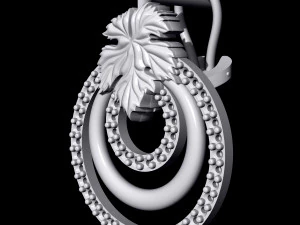 leaf earrings 3D Print Model
