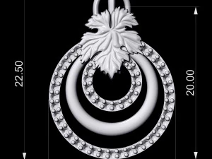 leaf earrings 3D Print Model