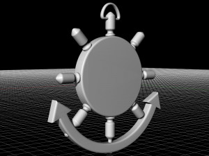 lion in wheel pendant Model do druku 3D