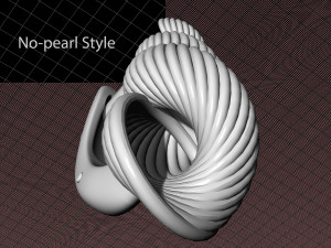 shell with pearl earrings Modelo de impresión 3D
