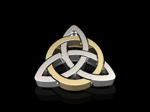 सेल्टिक पेंडेंट 3D प्रिंट मॉडल